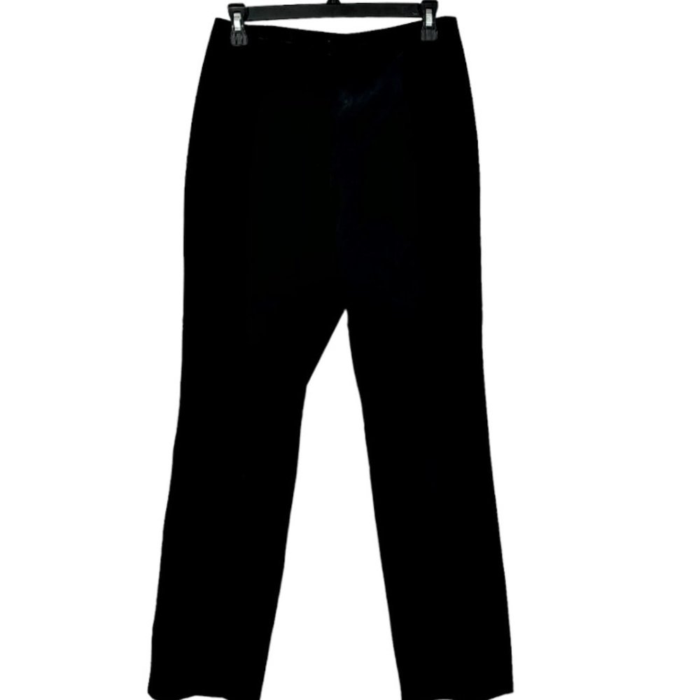 Yvonne & Marie Black 100% Suede Leather Pants Size 6 Straight Leg High Waist